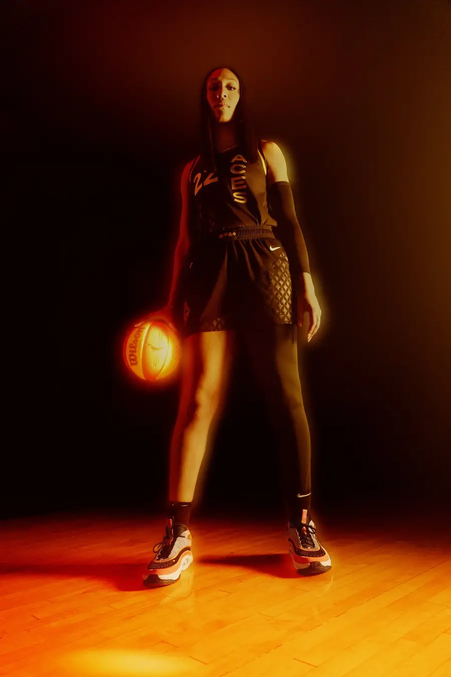 A’ja Wilson hero portrait for Nike Cosmic Unity 3